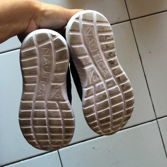 Lightly use. Nautical boys size 12 shoes. - Picture 4 of 5